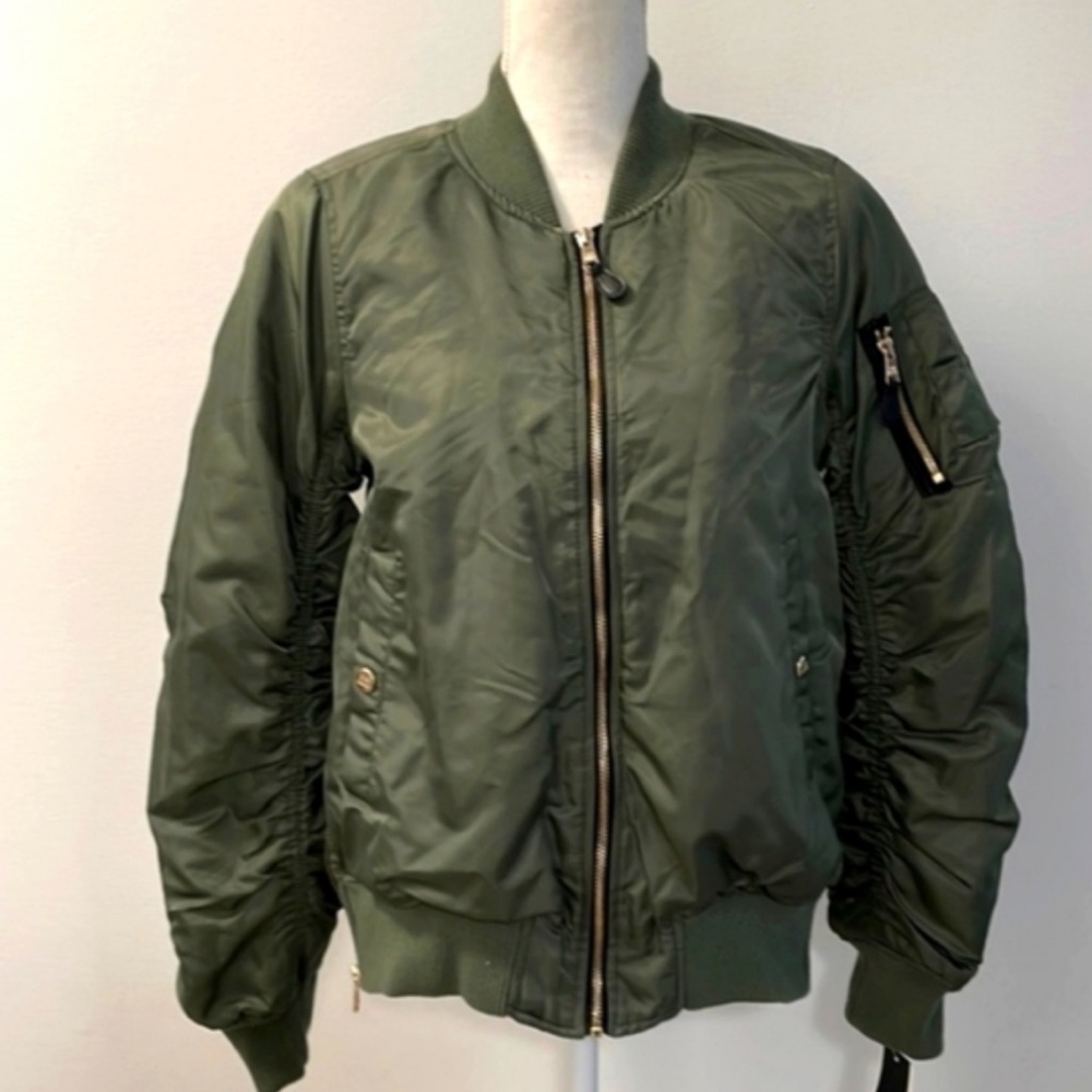 Steve Madden XL Women's Green Bomber Jacket